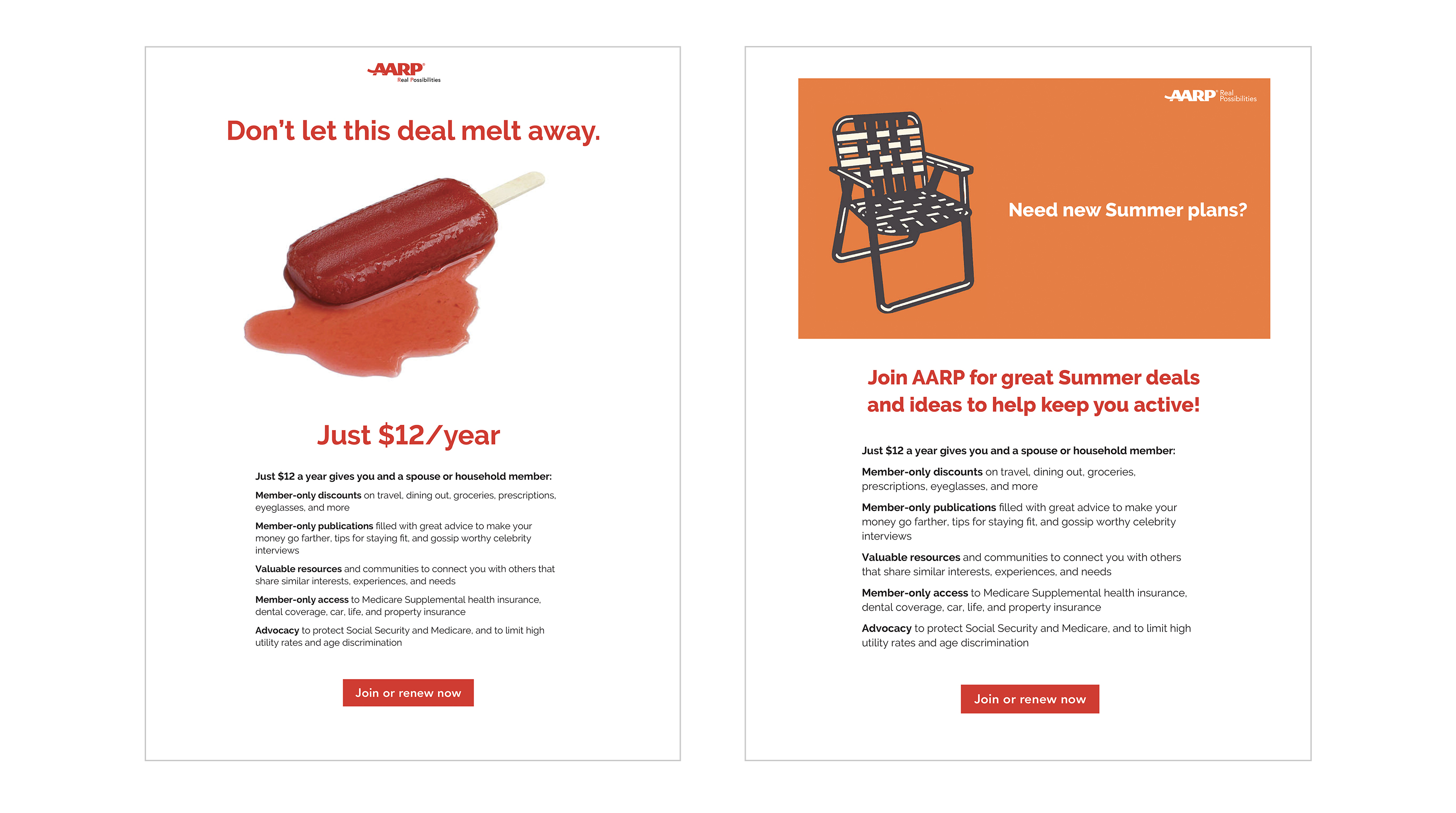 AARP HTML emails