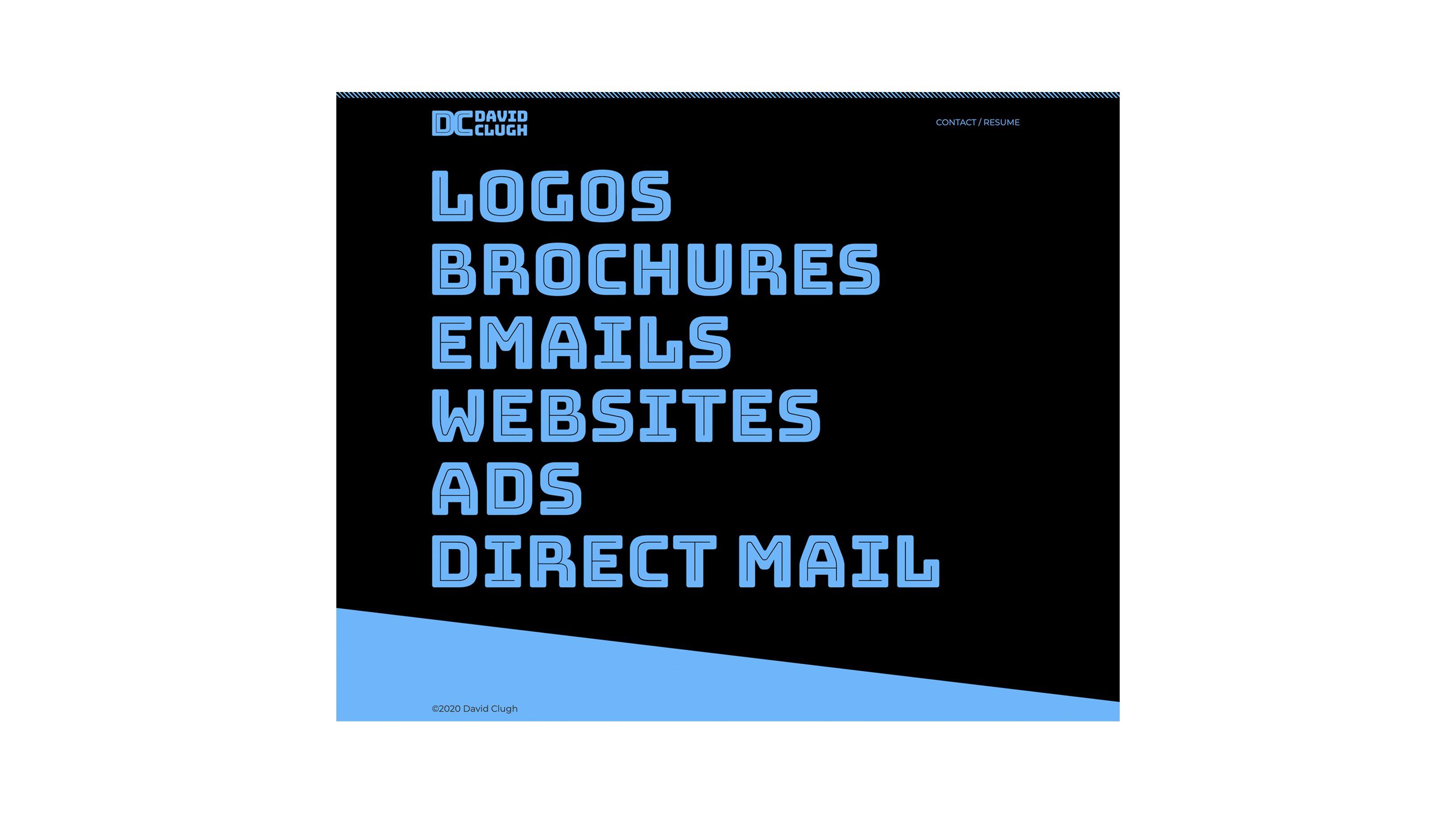 David Clugh portfolio site